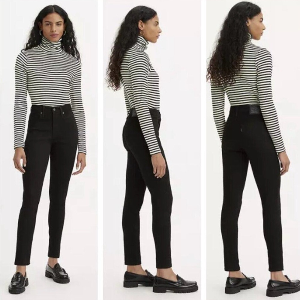 Levi's 721 Women's Black High Rise Skinny Jeans Stretch New with Tags